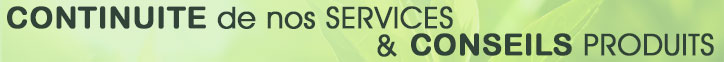 Continuité de nos services