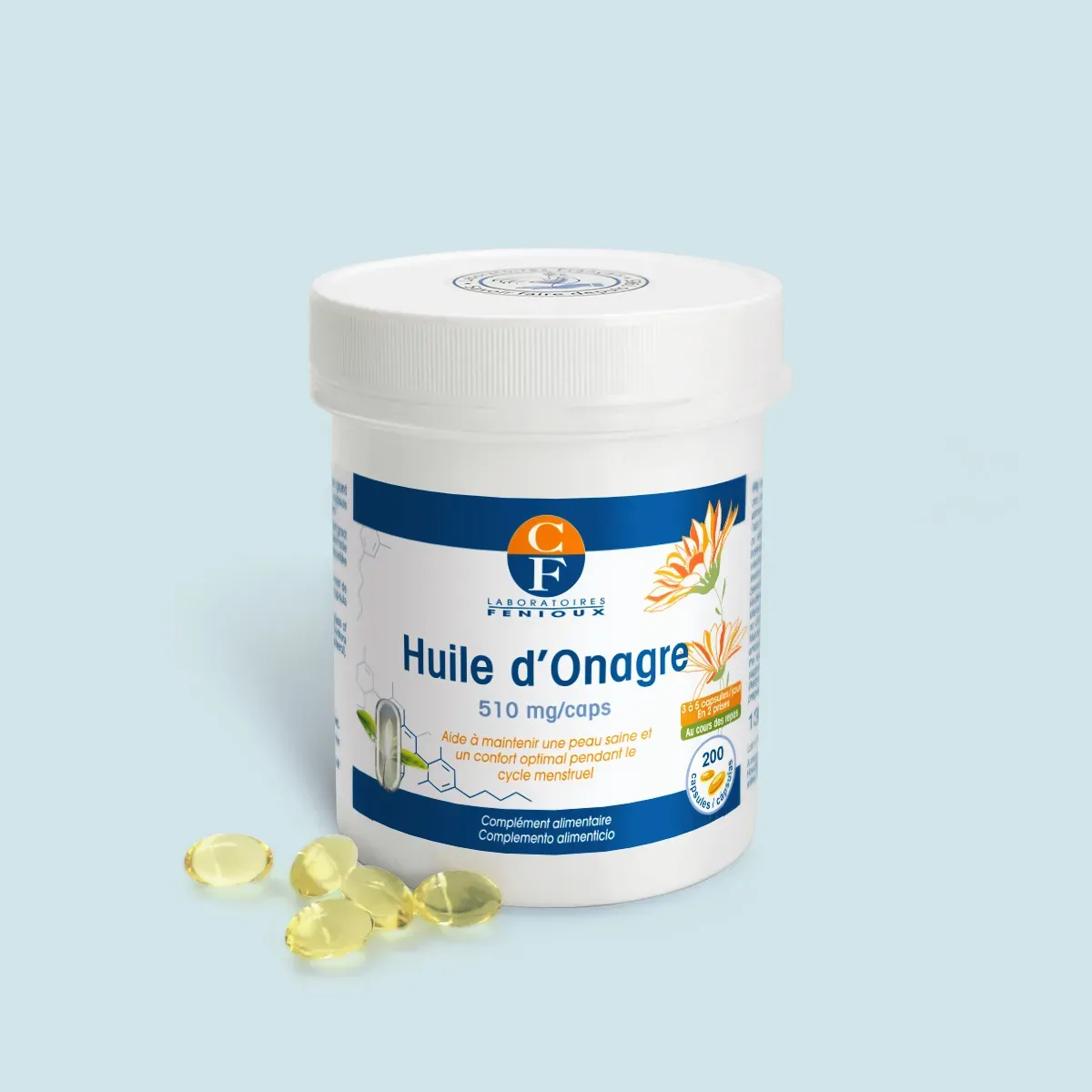 Huile d'Onagre - Cycle menstruel - Peau