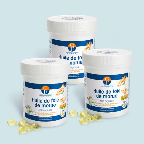 Huile de foie de morue (2 achetées, la 3ème offerte)