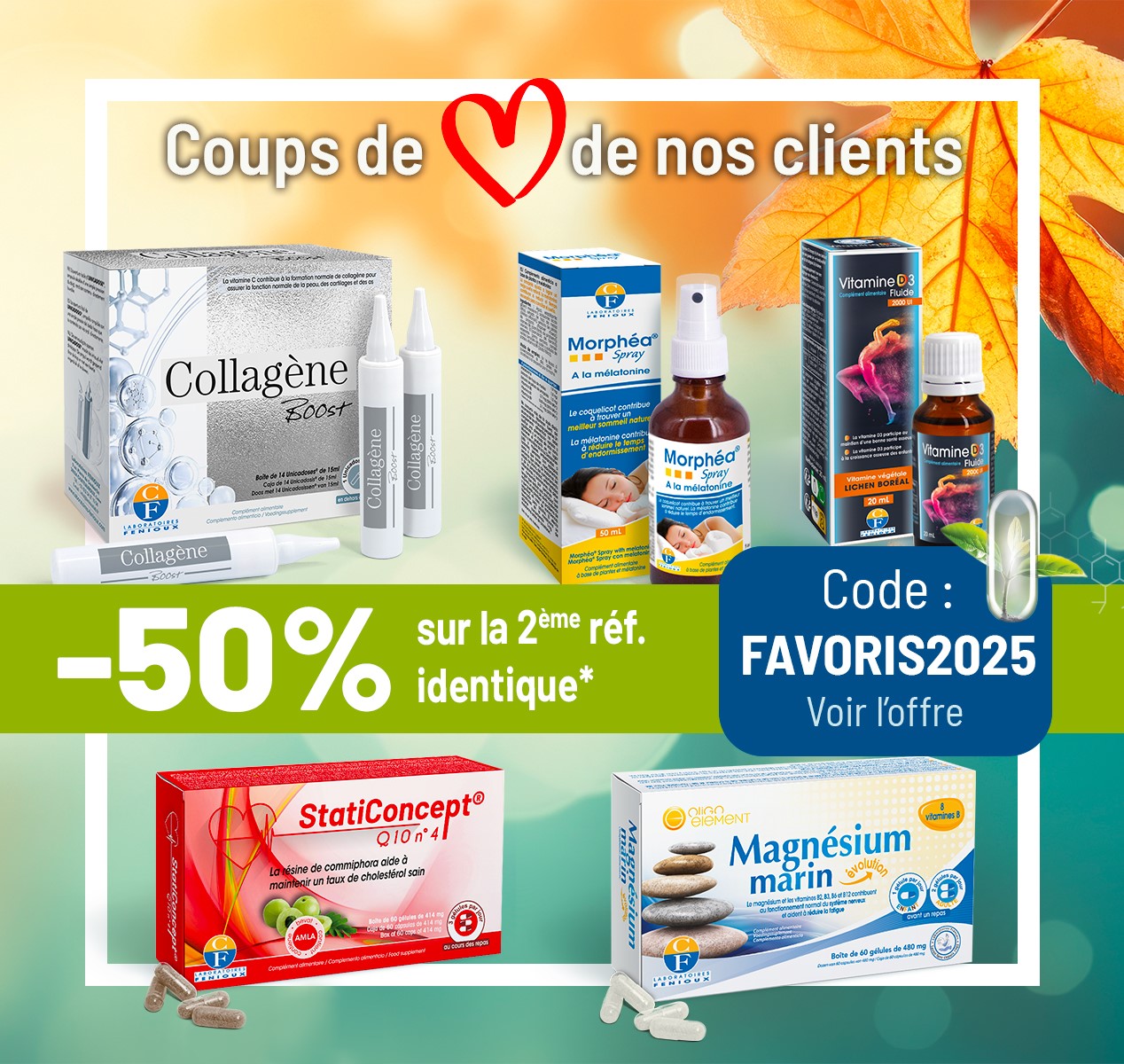 Compléments alimentaires en promotion