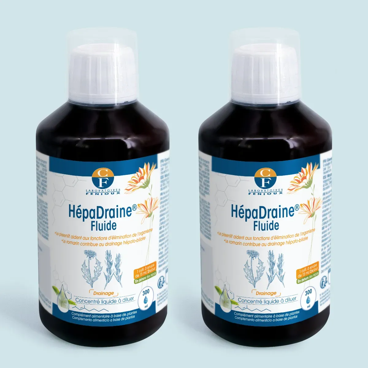 HépaDraine® Fluide lot de 2 flacons